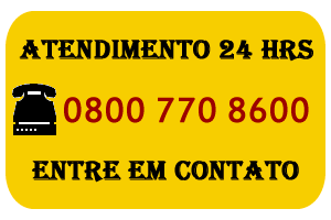 Atendimento 24 horas, entre em contato conosco atravs do 0800 770 8600